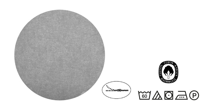 biberna Melange-Flanell Bettwäsche 155x200/220 cm + 80x80 cm