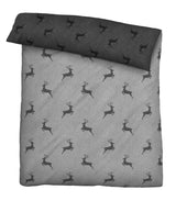 biberna Melange-Flanell Bettwäsche 155x200/220 cm + 80x80 cm