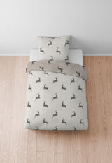 biberna Melange-Flanell Bettwäsche 155x200/220 cm + 80x80 cm