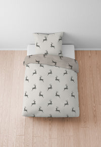 biberna Melange-Flanell Bettwäsche 155x200/220 cm + 80x80 cm