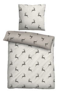 biberna Melange-Flanell Bettwäsche 155x200/220 cm + 80x80 cm