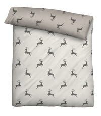 biberna Melange-Flanell Bettwäsche 155x200/220 cm + 80x80 cm