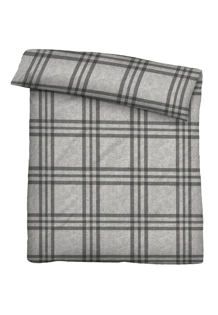 biberna Melange-Flanell Bettwäsche 155x200/220 cm + 80x80 cm