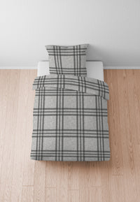 biberna Melange-Flanell Bettwäsche 155x200/220 cm + 80x80 cm