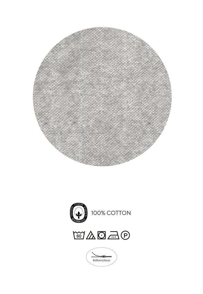 biberna Melange-Flanell Bettwäsche 155x200/220 cm + 80x80 cm