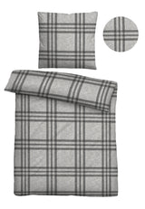 biberna Melange-Flanell Bettwäsche 155x200/220 cm + 80x80 cm