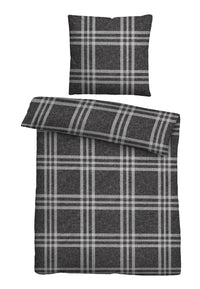 biberna Melange-Flanell Bettwäsche 155x200/220 cm + 80x80 cm