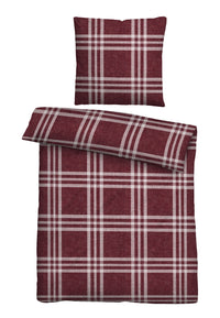 biberna Melange-Flanell Bettwäsche 155x200/220 cm + 80x80 cm