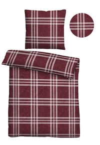 biberna Melange-Flanell Bettwäsche 155x200/220 cm + 80x80 cm