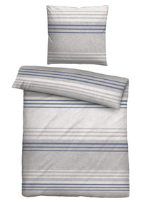 biberna Melange-Flanell Bettwäsche 155x200/220 cm + 80x80 cm