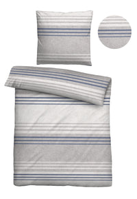 biberna Melange-Flanell Bettwäsche 155x200/220 cm + 80x80 cm