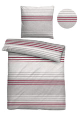 biberna Melange-Flanell Bettwäsche 155x200/220 cm + 80x80 cm