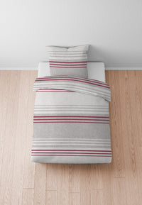 biberna Melange-Flanell Bettwäsche 155x200/220 cm + 80x80 cm