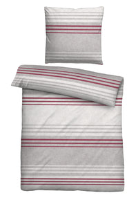 biberna Melange-Flanell Bettwäsche 155x200/220 cm + 80x80 cm