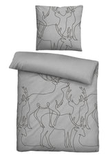 biberna Melange-Flanell Bettwäsche 155x200/220 cm + 80x80 cm