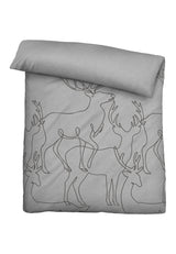 biberna Melange-Flanell Bettwäsche 155x200/220 cm + 80x80 cm