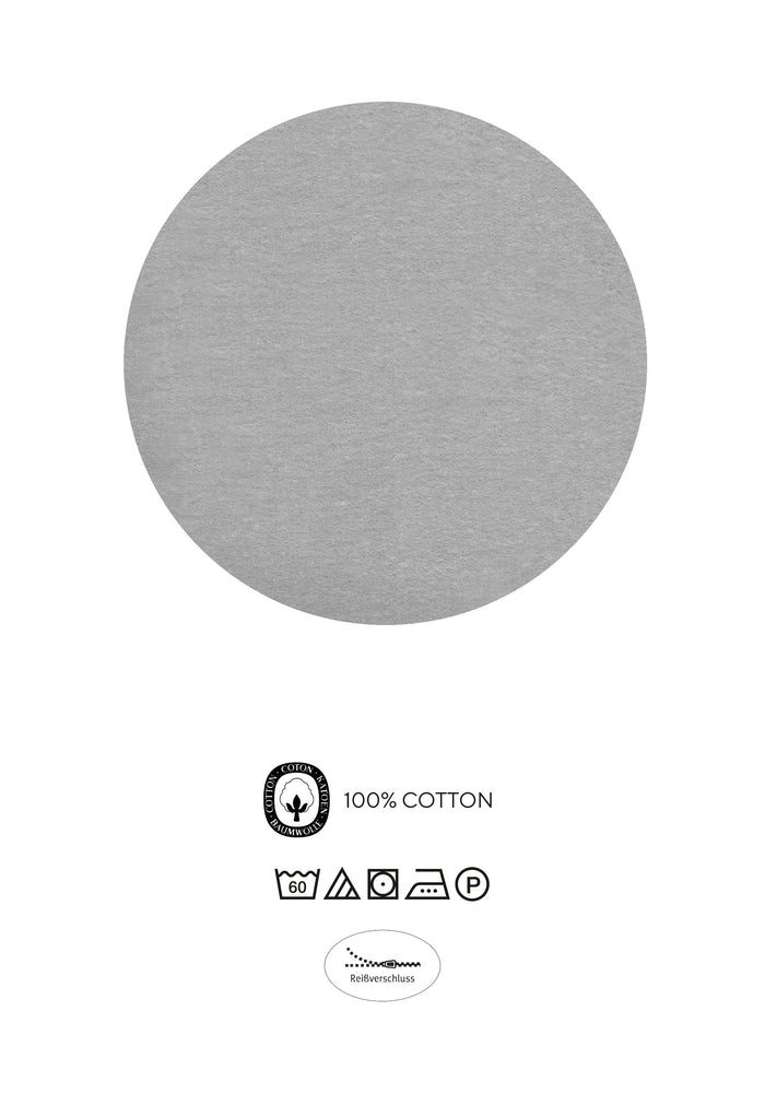 biberna Melange-Flanell Bettwäsche 155x200/220 cm + 80x80 cm