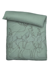 biberna Melange-Flanell Bettwäsche 155x200/220 cm + 80x80 cm