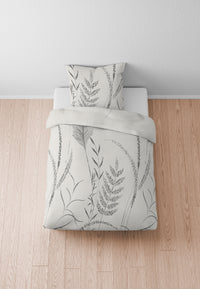 biberna Melange-Flanell Bettwäsche 155x200/220 cm + 80x80 cm