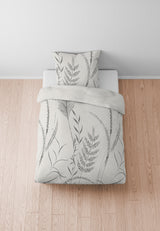 biberna Melange-Flanell Bettwäsche 155x200/220 cm + 80x80 cm