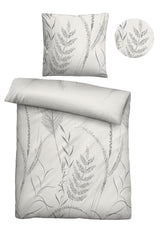 biberna Melange-Flanell Bettwäsche 155x200/220 cm + 80x80 cm