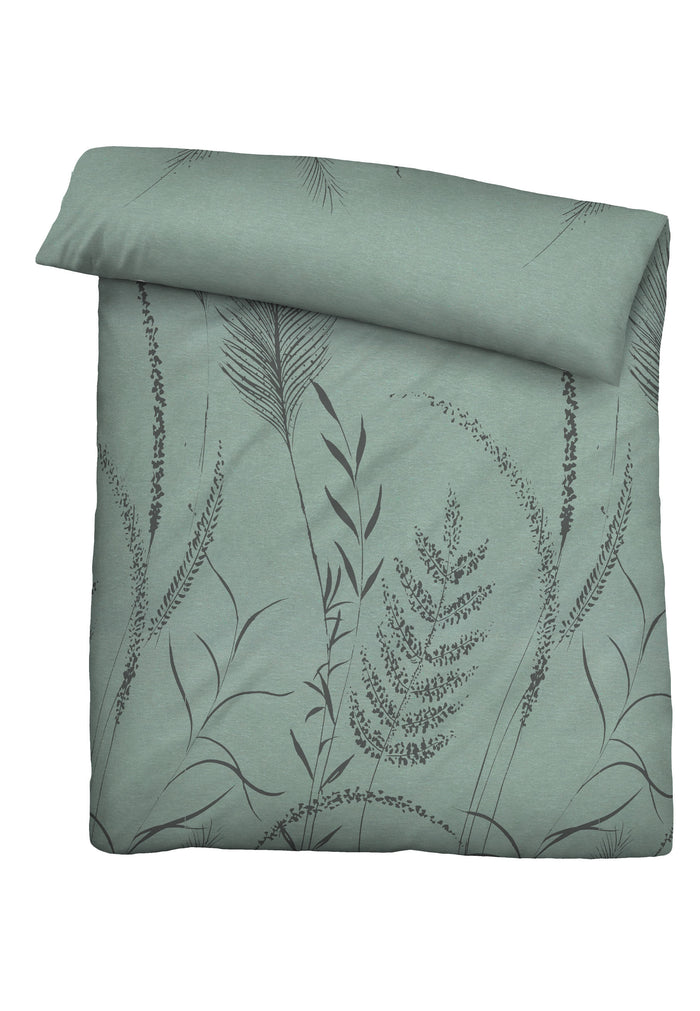 biberna Melange-Flanell Bettwäsche 155x200/220 cm + 80x80 cm