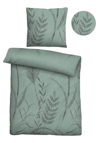 biberna Melange-Flanell Bettwäsche 155x200/220 cm + 80x80 cm