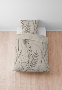 biberna Melange-Flanell Bettwäsche 155x200/220 cm + 80x80 cm