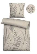 biberna Melange-Flanell Bettwäsche 155x200/220 cm + 80x80 cm