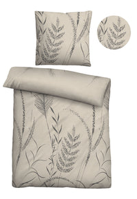 biberna Melange-Flanell Bettwäsche 155x200/220 cm + 80x80 cm