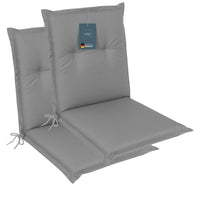 Polsterauflage Niedriglehner 2er Set, bequeme Sitzauflage für Gartenstühle, Stuhlkissen