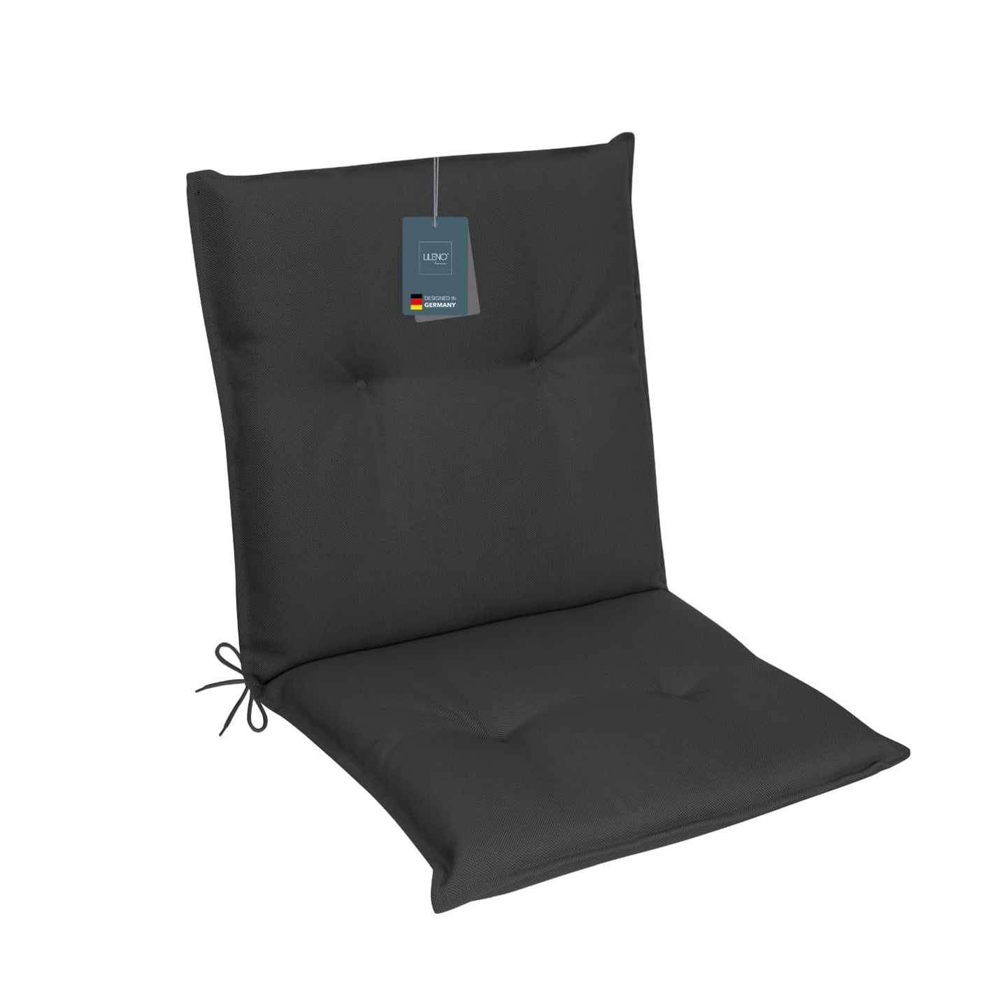 Niedriglehnerauflage 1er Set MARBELLA - Gartenstuhl Auflage, bequeme Sitzauflage für Gartenmöbel, Stuhlkissen