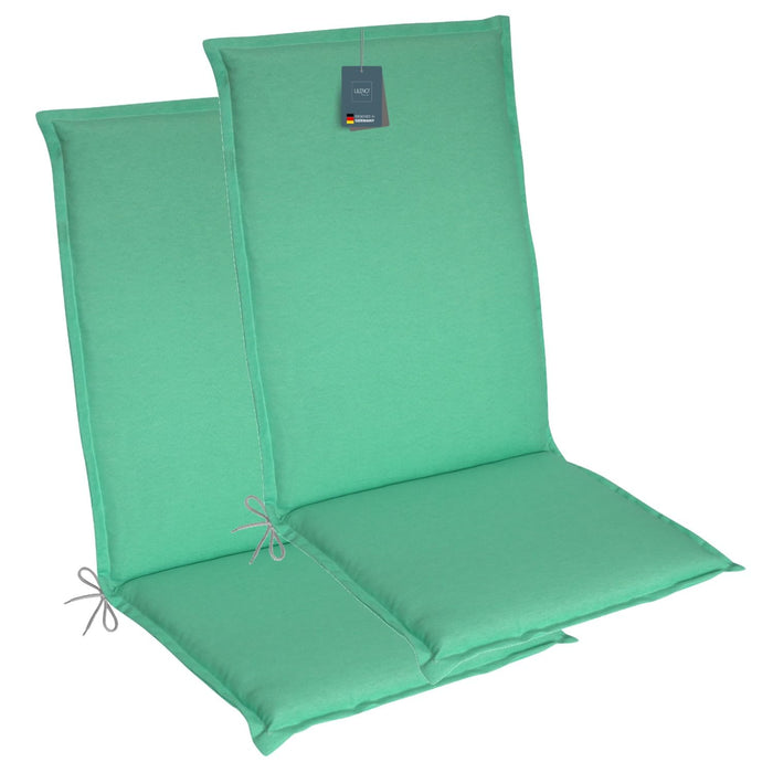 Hochlehnerauflage 2er Set MALTA - Gartenstuhl Auflage, bequeme Sitzauflage für Gartenmöbel, Stuhlkissen