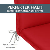 Hochlehnerauflage Gartenstuhl Auflage 2er Set FLORENCE, bequeme Sitzauflage für Gartenmöbel, Stuhlkissen