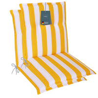 Polsterauflage Niedriglehner 2er Set, bequeme Sitzauflage für Gartenstühle, Stuhlkissen