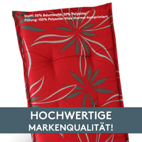 Polsterauflage Niedriglehner 2er Set, bequeme Sitzauflage für Gartenstühle, Stuhlkissen
