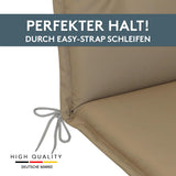 Hochlehnerauflage Gartenstuhl Auflage 2er Set FLORENCE, bequeme Sitzauflage für Gartenmöbel, Stuhlkissen