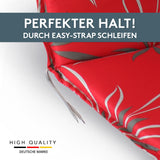 Polsterauflage Niedriglehner 2er Set, bequeme Sitzauflage für Gartenstühle, Stuhlkissen