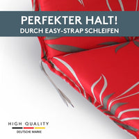 Polsterauflage Niedriglehner 2er Set, bequeme Sitzauflage für Gartenstühle, Stuhlkissen
