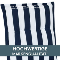 Hochlehnerauflage Gartenstuhl Auflage 2er Set FLORENCE, bequeme Sitzauflage für Gartenmöbel, Stuhlkissen