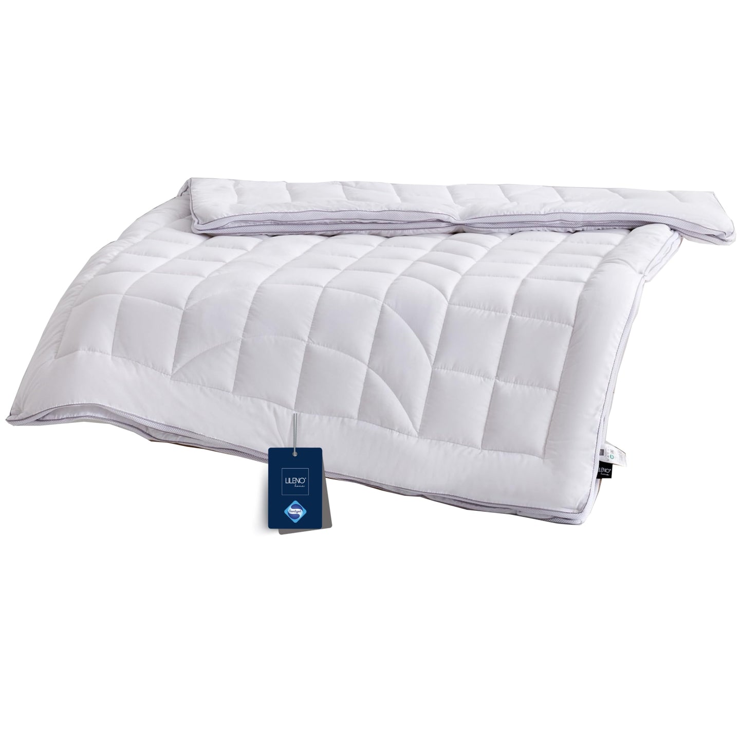 Premium 4-Jahreszeiten Bettdecke mit CoolComfort Klimanetz - in verschiedenen Größen und optional mit Kissen