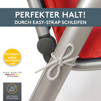 Hochlehnerauflage 2er Set MALTA - Gartenstuhl Auflage, bequeme Sitzauflage für Gartenmöbel, Stuhlkissen