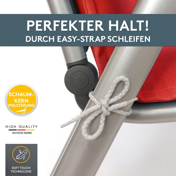 Hochlehnerauflage 2er Set MALTA - Gartenstuhl Auflage, bequeme Sitzauflage für Gartenmöbel, Stuhlkissen