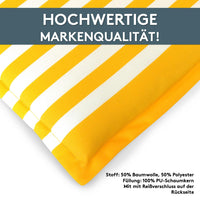 Niedriglehnerauflage 2er Set MALTA - Gartenstuhl Auflage, bequeme Sitzauflage für Gartenmöbel, Stuhlkissen