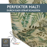 Niedriglehnerauflage 2er Set MARBELLA - Gartenstuhl Auflage, bequeme Sitzauflage für Gartenmöbel, Stuhlkissen