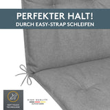 Niedriglehnerauflage 2er Set MARBELLA - Gartenstuhl Auflage, bequeme Sitzauflage für Gartenmöbel, Stuhlkissen