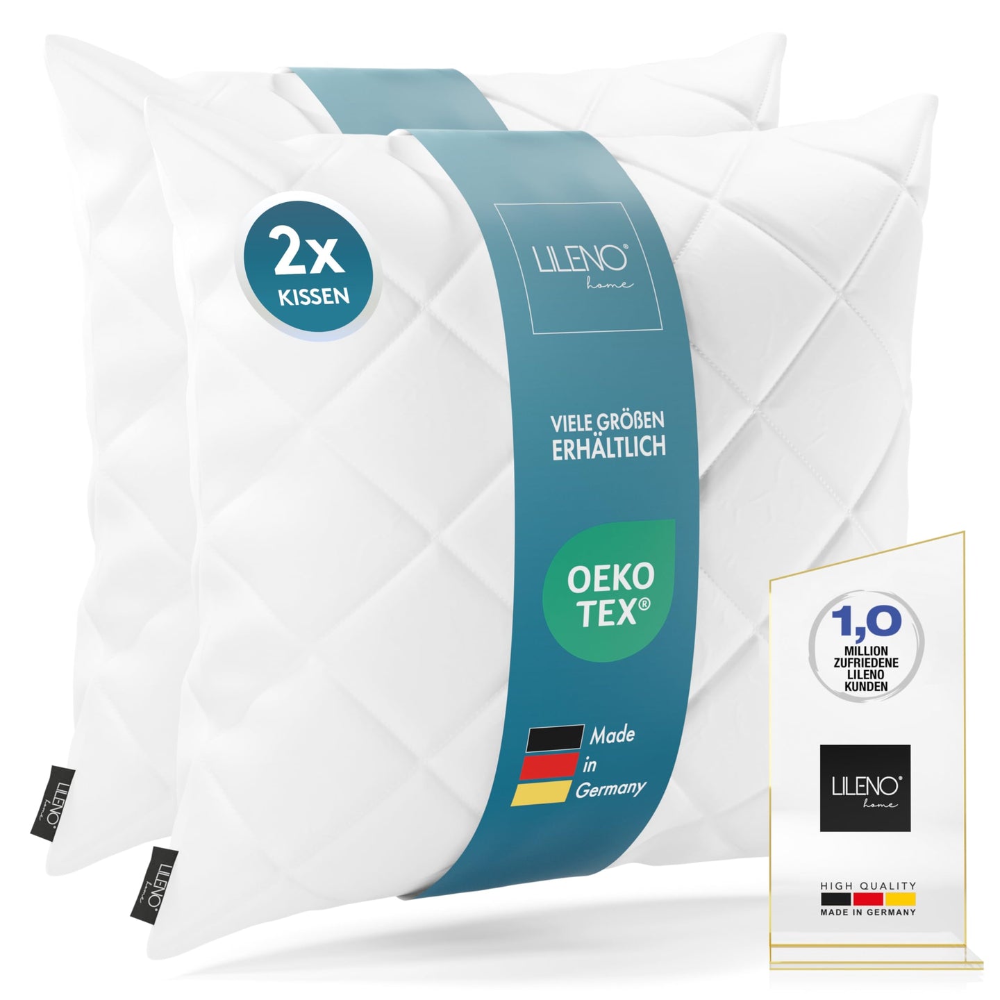 Kissenfüllung - Rautenkissen geeignet für Allergiker, in verschiedenen Größen - Made in Germany