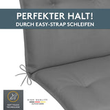 Niedriglehnerauflage 2er Set MARBELLA - Gartenstuhl Auflage, bequeme Sitzauflage für Gartenmöbel, Stuhlkissen