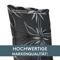 Polsterauflage Niedriglehner 2er Set, bequeme Sitzauflage für Gartenstühle, Stuhlkissen