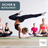 Yogamatte Gymnastikmatte 180x60 cm inkl. Tragegurt, rutschfeste Fitnessmatte